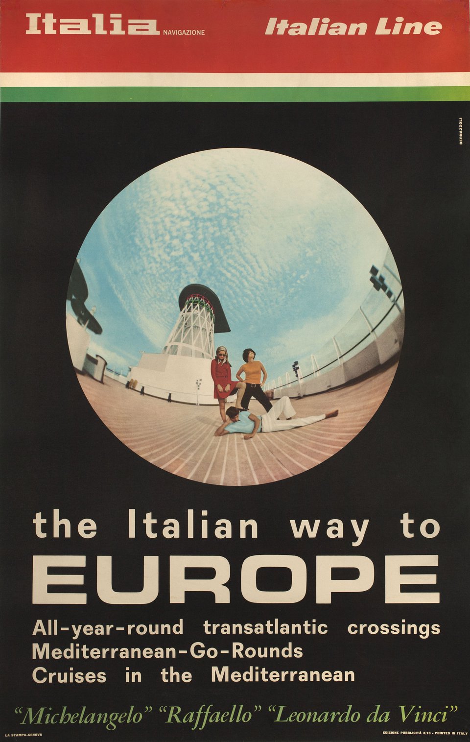 Michelangelo & Raffaello Original 1960s Italian B1 Poster