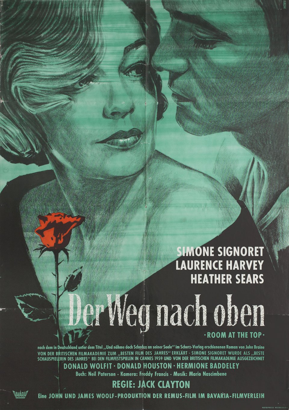 Room at the Top Original 1959 German A1 Movie Poster