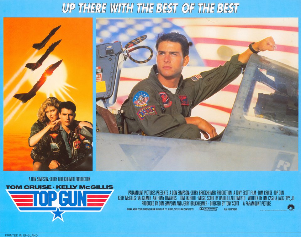 Top Gun Original 1986 British Scene Card