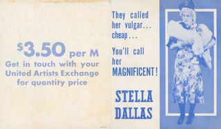Stella Dallas Original 1937 U.S. Movie Herald Alternate Image