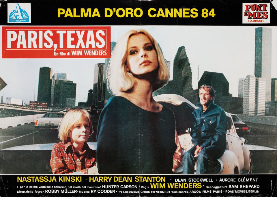 Paris, Texas Original 1984 Italian Fotobusta Movie Poster