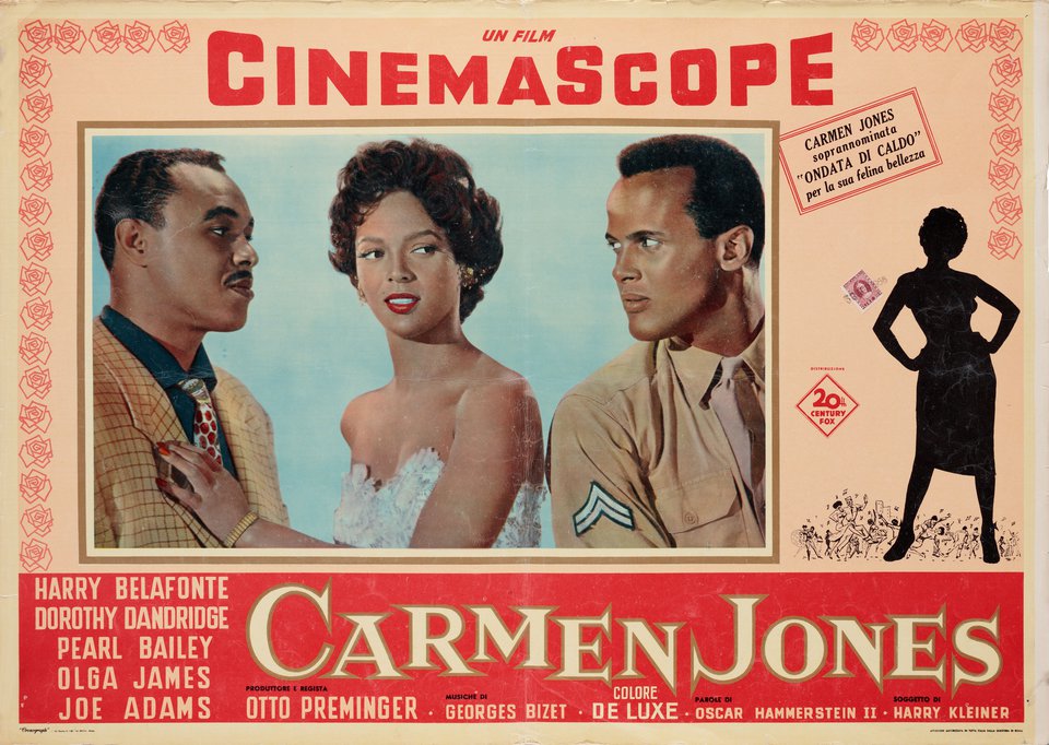 Carmen Jones Original 1956 Italian Fotobusta Movie Poster