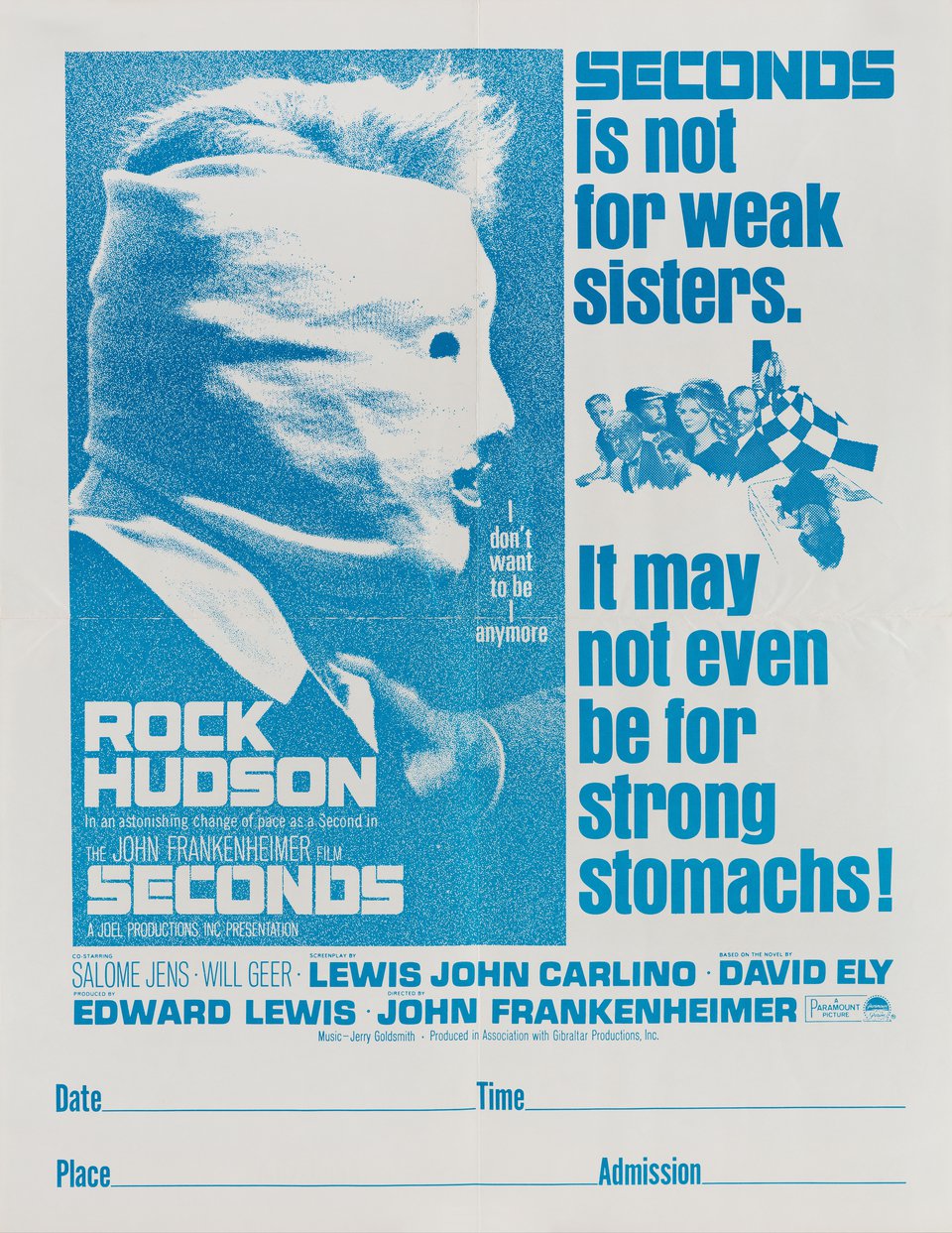 Seconds Original 1966 U.S. Mini Movie Poster