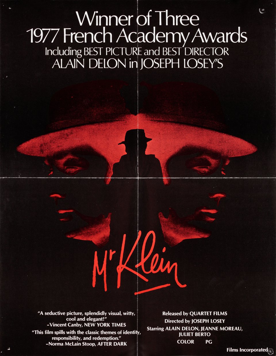 Mr. Klein Original 1976 U.S. Mini Movie Poster