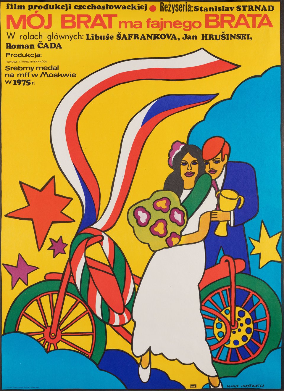 My Brother Has a Cute Brother Original 1976 Polish A1 Movie Poster