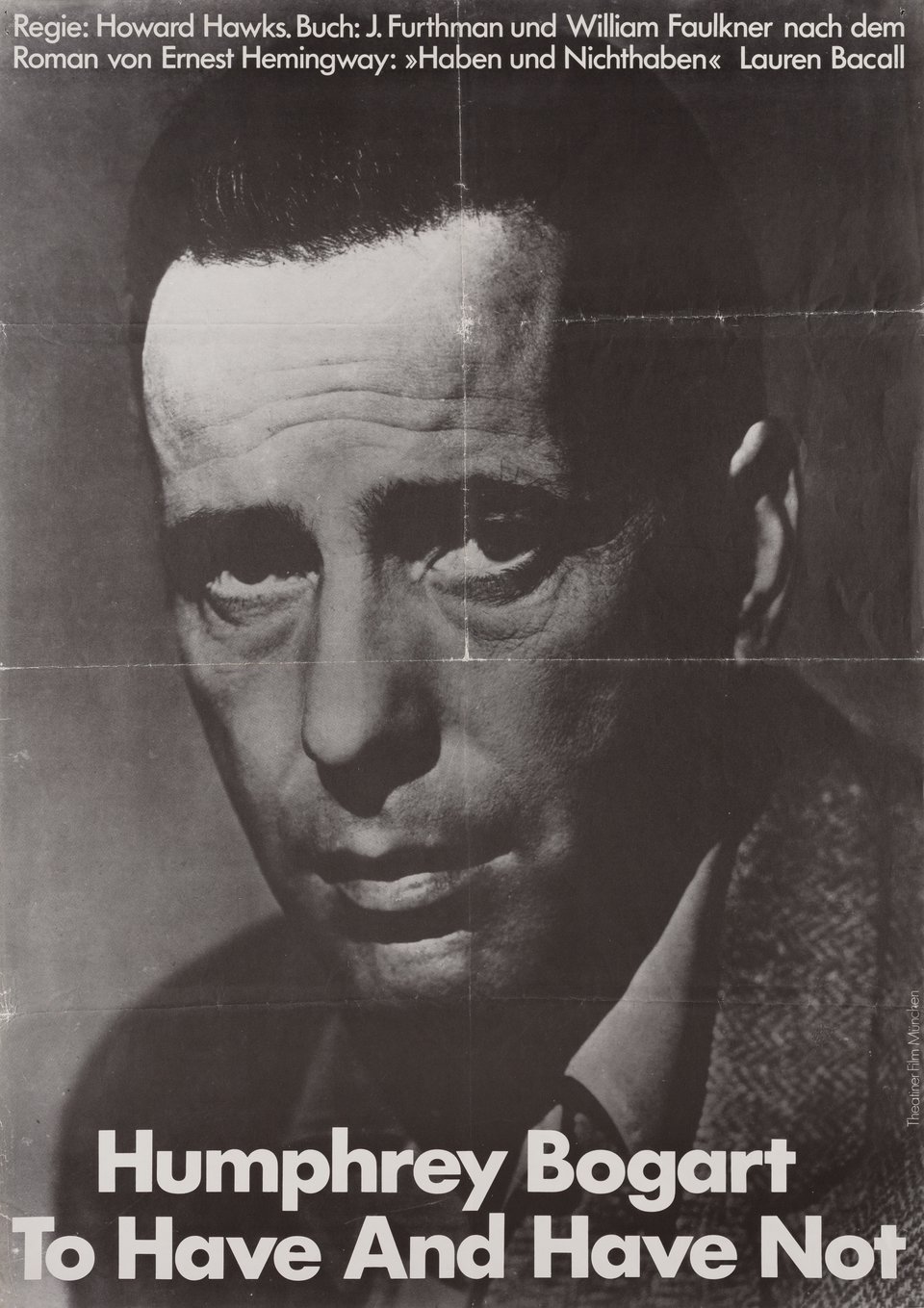 To Have and Have Not R1976 German A1 Poster