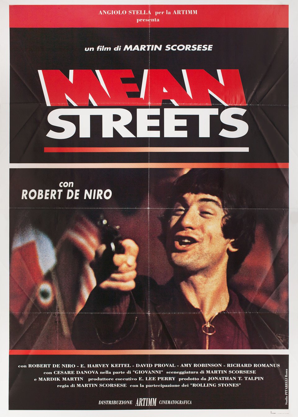 Mean Streets Original R1980s Italian Due Foglio Movie Poster
