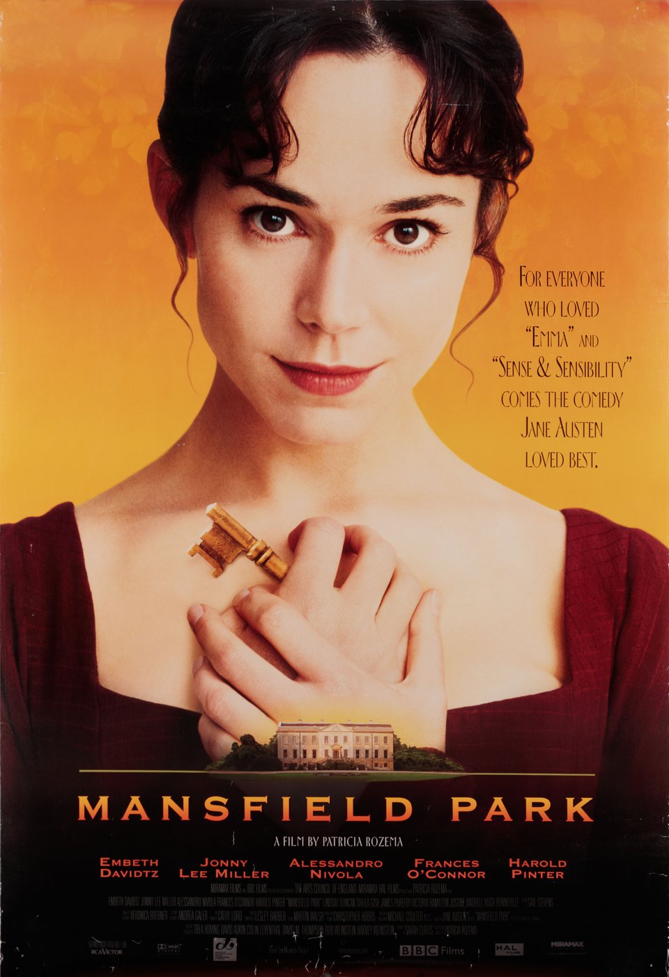 Mansfield Park Original 1999 U.S. One Sheet Movie Poster