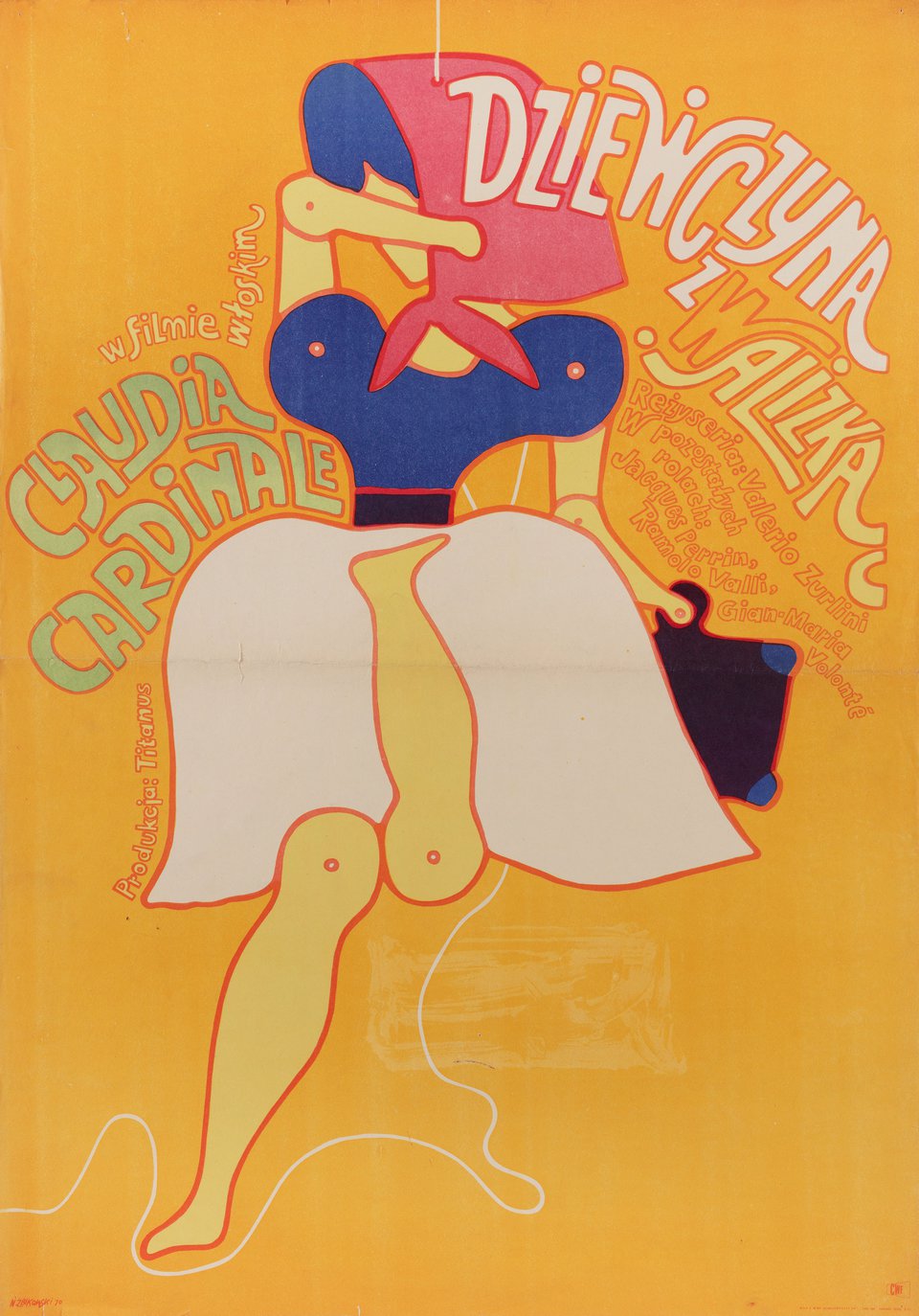 Girl with a Suitcase Original 1970 Polish A1 Movie Poster