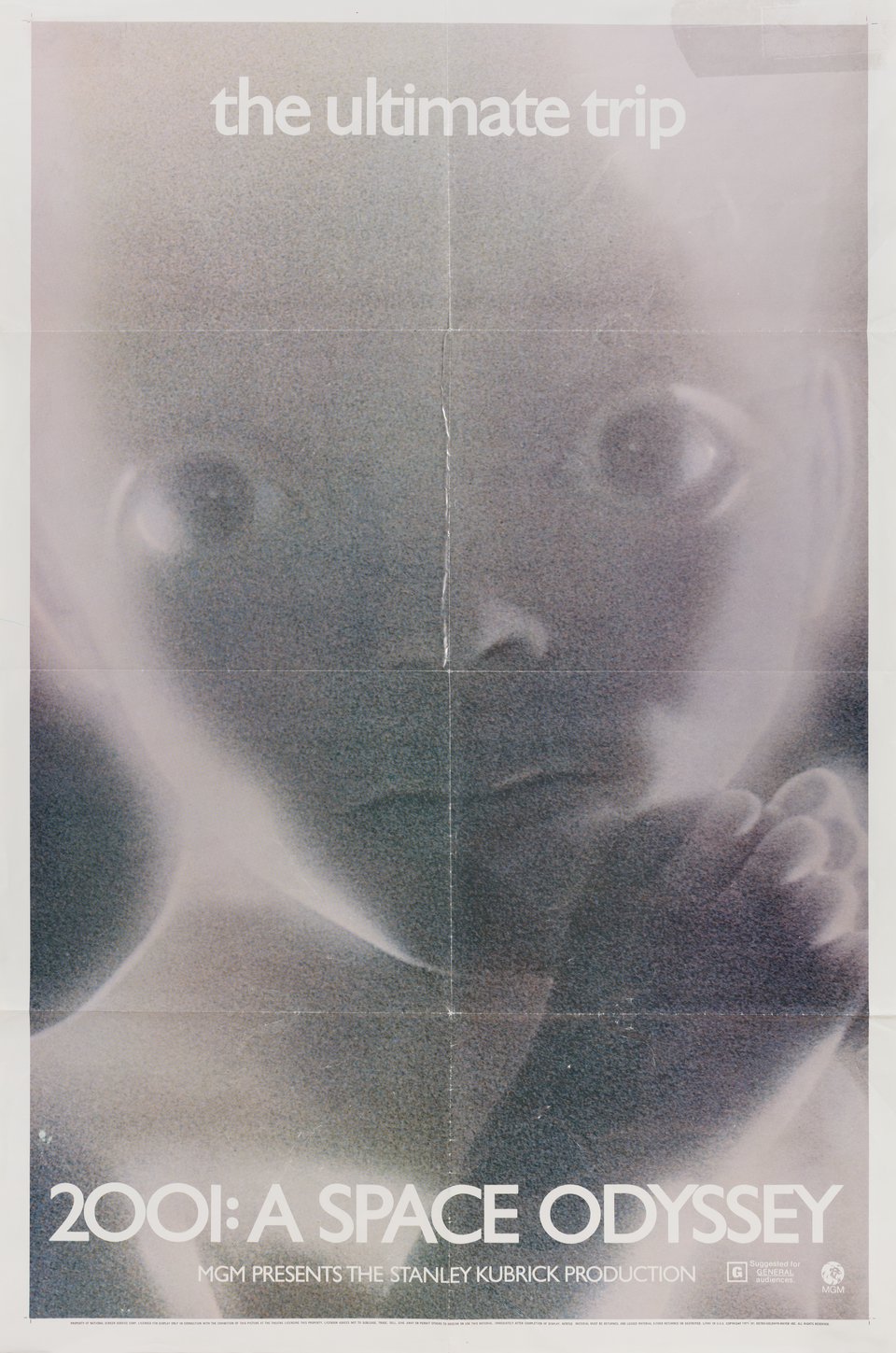 2001: A Space Odyssey Original R1974 U.S. One Sheet Movie Poster