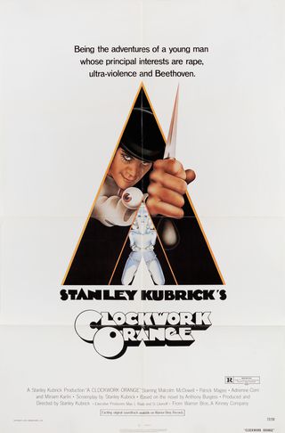 A Clockwork Orange Original 1972 U.S. One Sheet Movie Poster