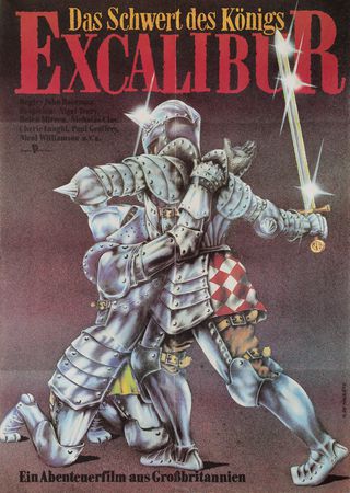 Excalibur Original 1981 East German A1 Movie Poster