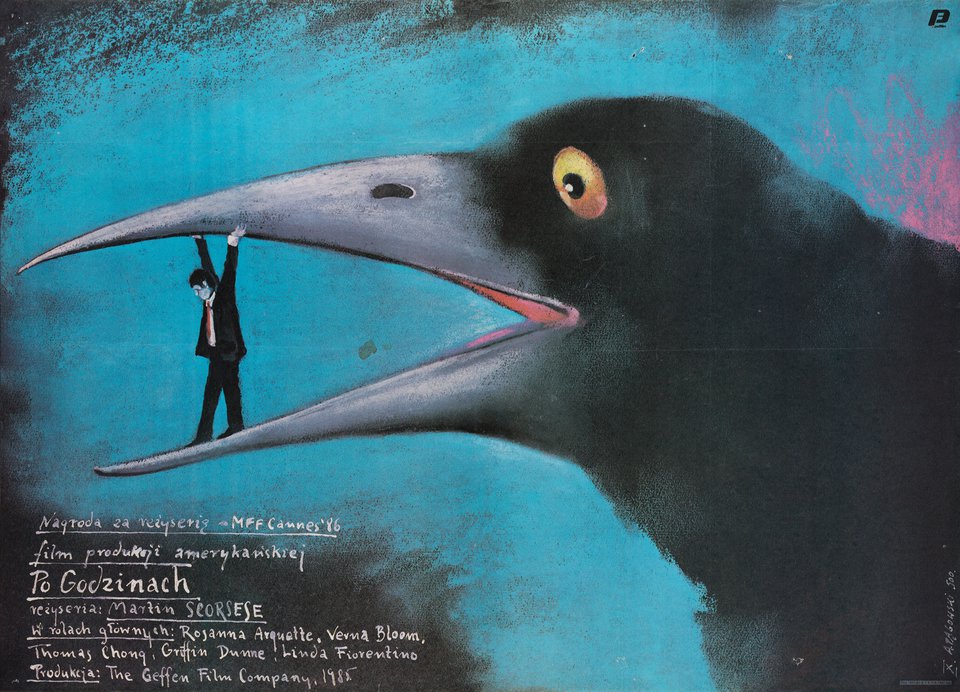 After Hours 1987 Polish B1 Poster