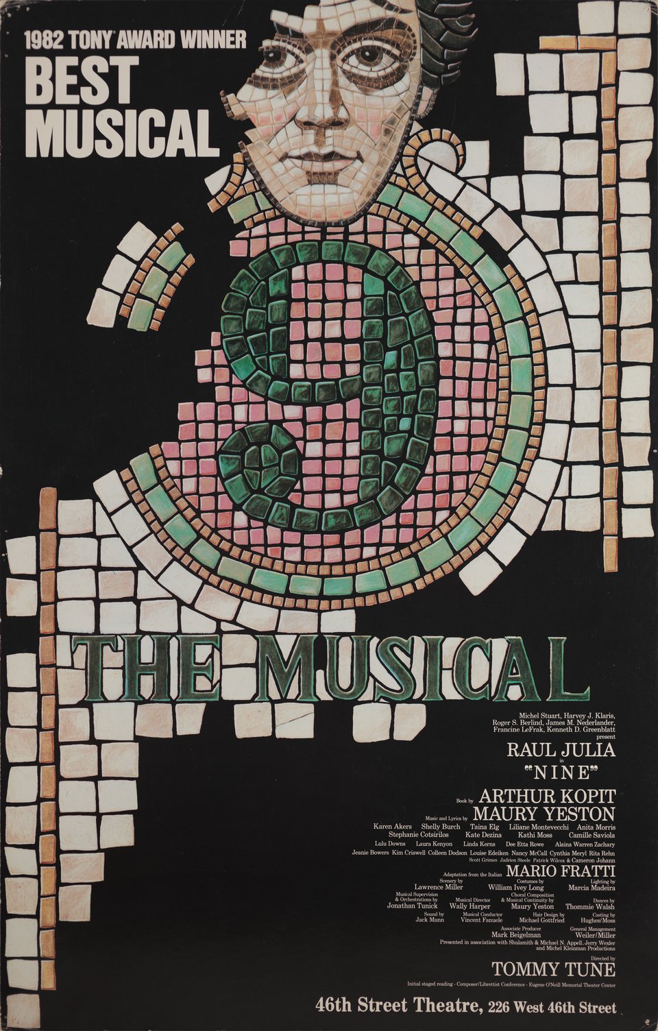 9 the Musical 1983 U.S. Window Card Poster