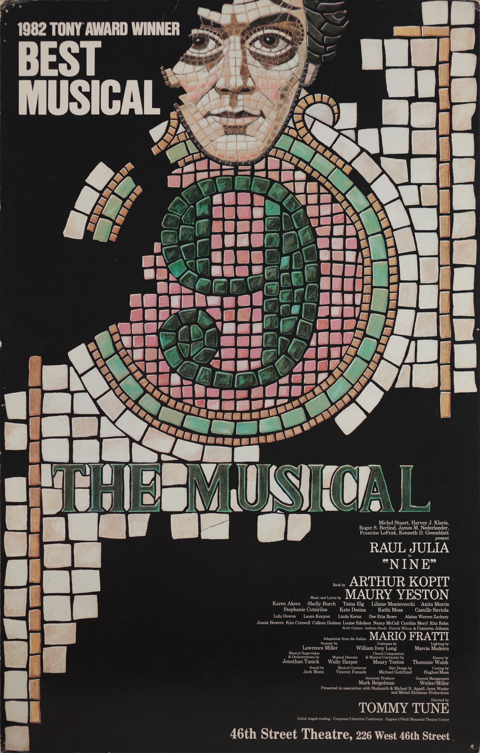 9 the Musical Original 1983 U.S. Window Card Movie Poster