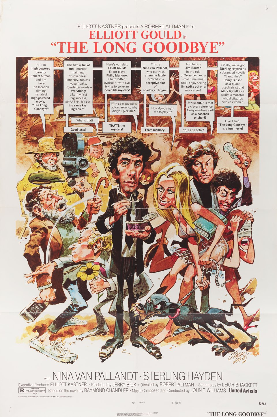 The Long Goodbye Original 1973 U.S. One Sheet Movie Poster