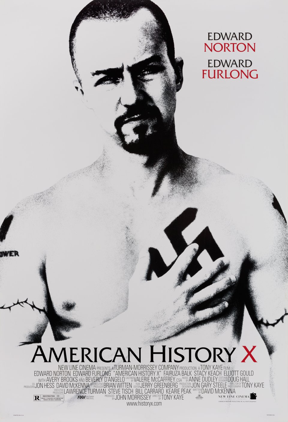 American History X Original 1998 U.S. One Sheet Movie Poster