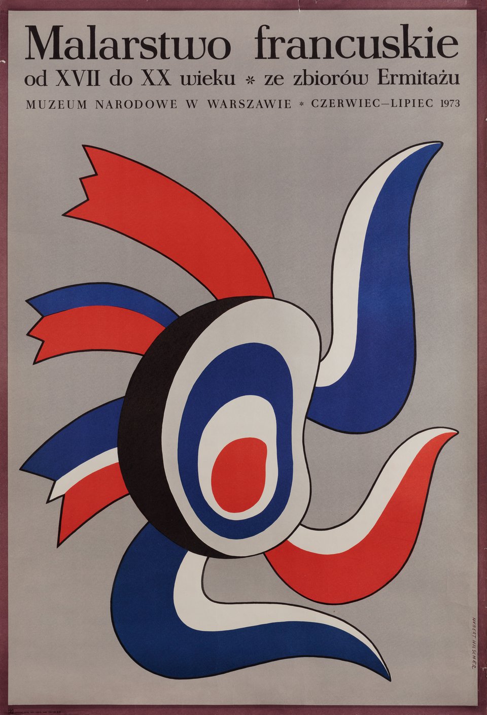 Malarstwo Francuskie Original 1973 Polish B1 Poster