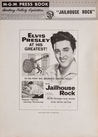 Jailhouse Rock Original 1957 U.S. Movie Pressbook Alternate Image