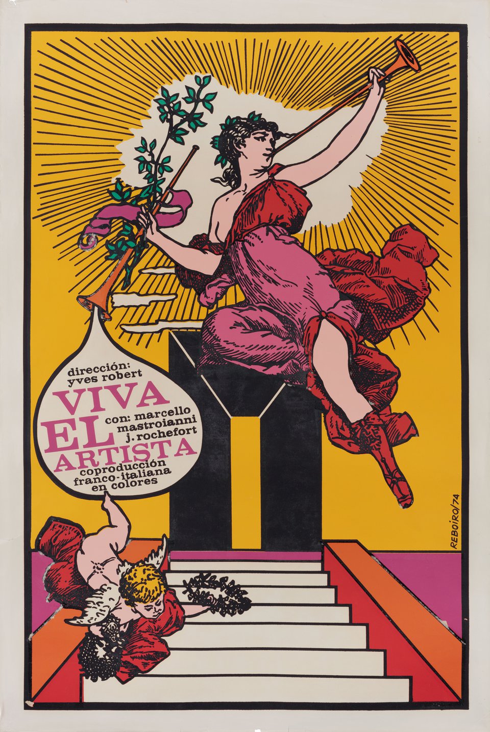 Hail the Artist Original 1974 Cuban Movie Poster