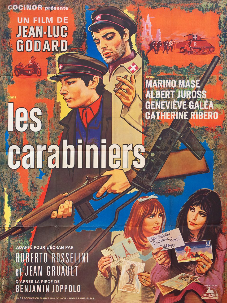 Les carabiniers Original 1963 French Grande Movie Poster