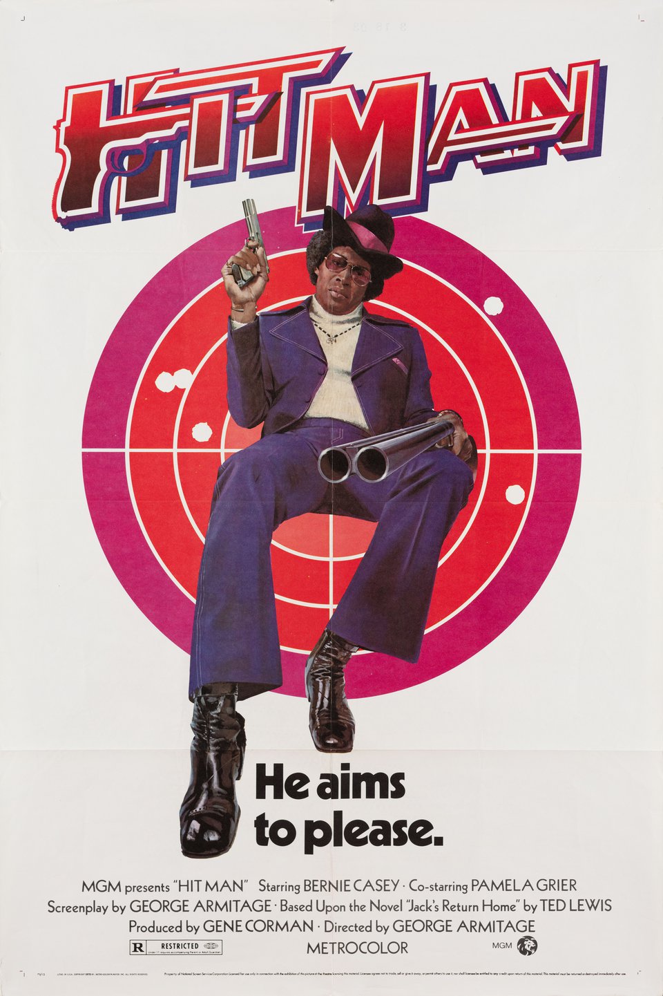 Hit Man Original 1972 U.S. One Sheet Movie Poster