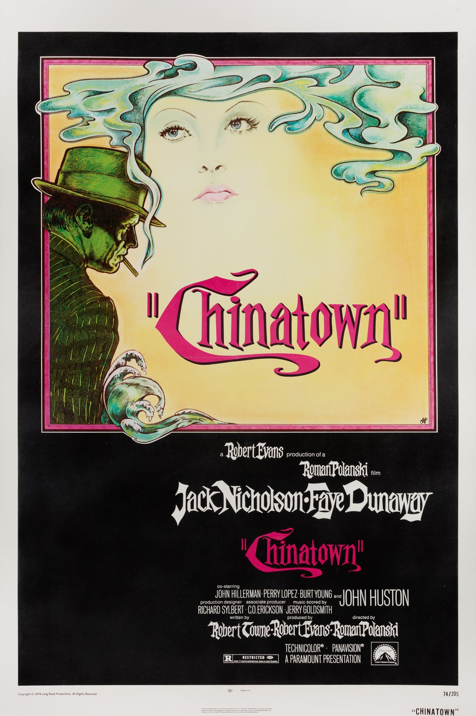 Chinatown Original 1974 U.S. One Sheet Movie Poster