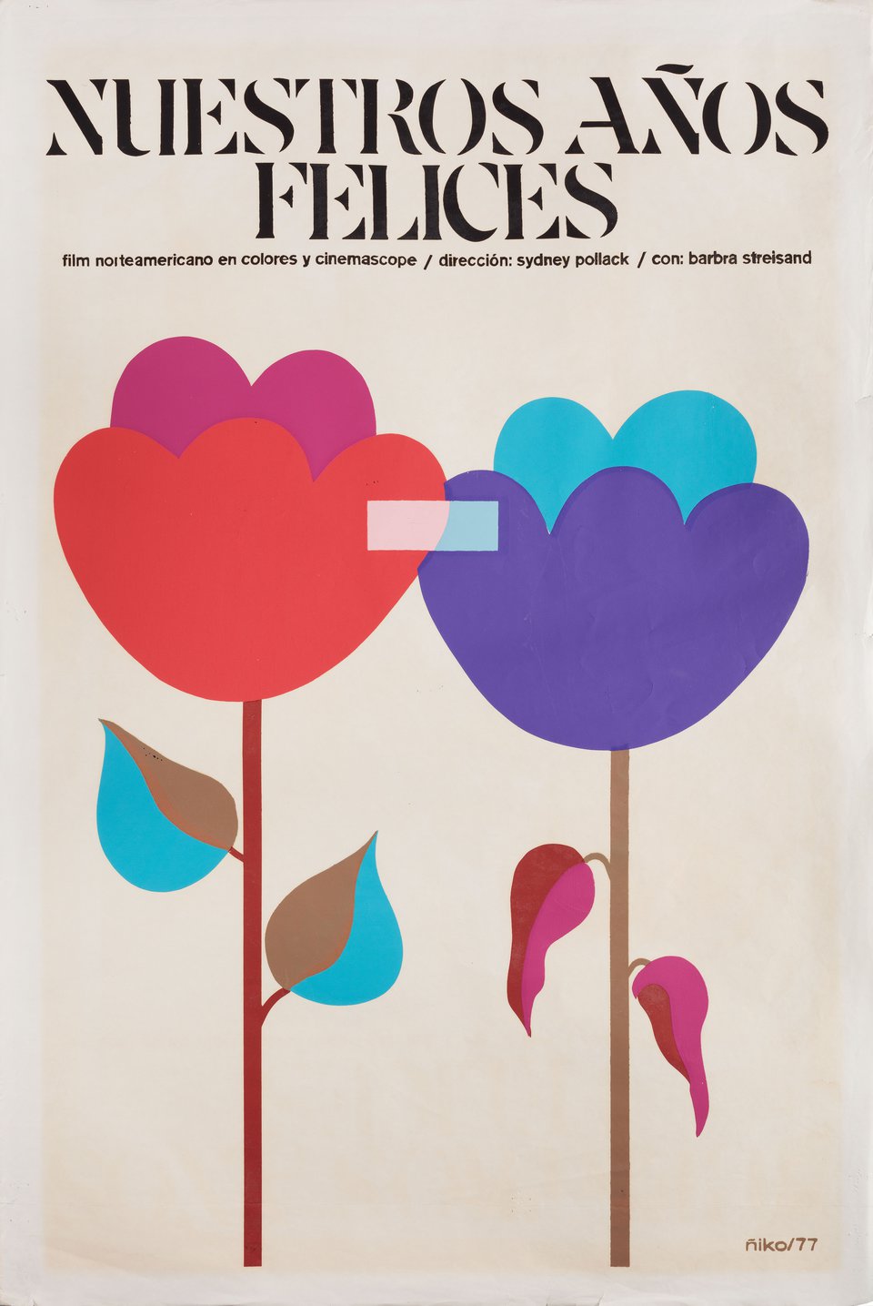 The Way We Were Original 1977 Cuban Movie Poster