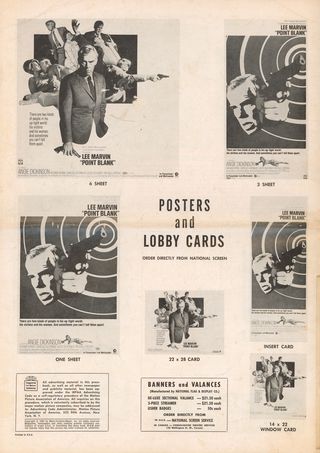 Point Blank Original 1967 U.S. Movie Pressbook Alternate Image