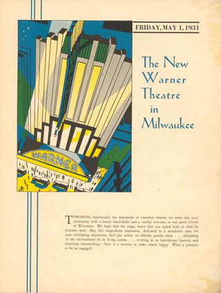 The New Warner Theater Original 1931 U.S. Movie Program Alternate Image