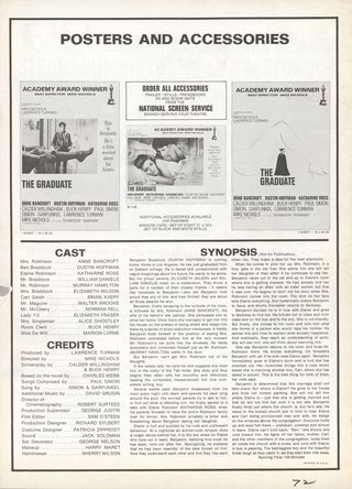 The Graduate Original 1967 U.S. Movie Pressbook Alternate Image