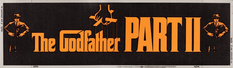 The Godfather: Part II Original 1974 U.S. Banner