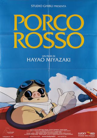 Porco Rosso Original 2010 Italian Due Foglio Movie Poster
