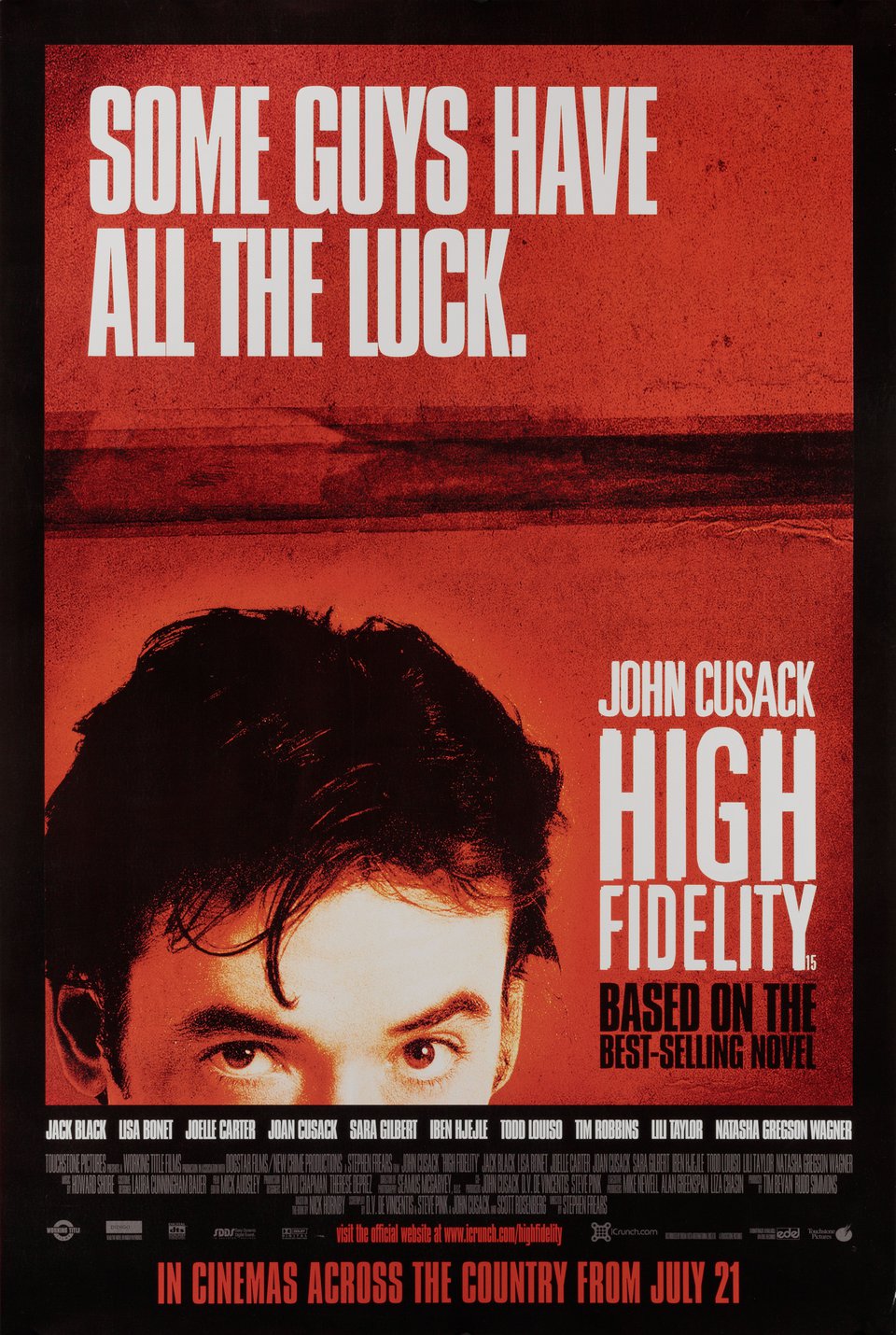 High Fidelity Original 2000 British Double Crown Movie Poster