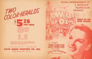 The Wizard of Oz Original R1955 U.S. Movie Herald Alternate Image