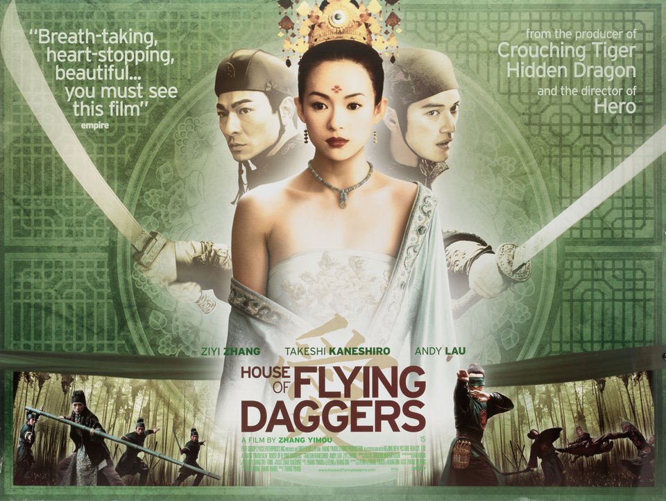 House of Flying Daggers Original 2004 British Quad Movie Poster