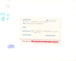 Lucifer Rising Original ca. 1970s U.S. Silver Gelatin Single-Weight Photo Alternate Image