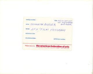 Invocation of My Demon Brother Original ca. 1970s U.S. Silver Gelatin Single-Weight Photo Alternate Image