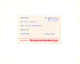 Lucifer Rising Original ca. 1970s U.S. Silver Gelatin Single-Weight Photo Alternate Image