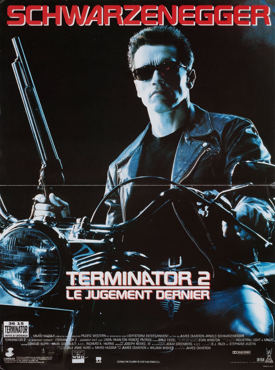 Terminator 2: Judgment Day Original 1991 French Petite Movie Poster