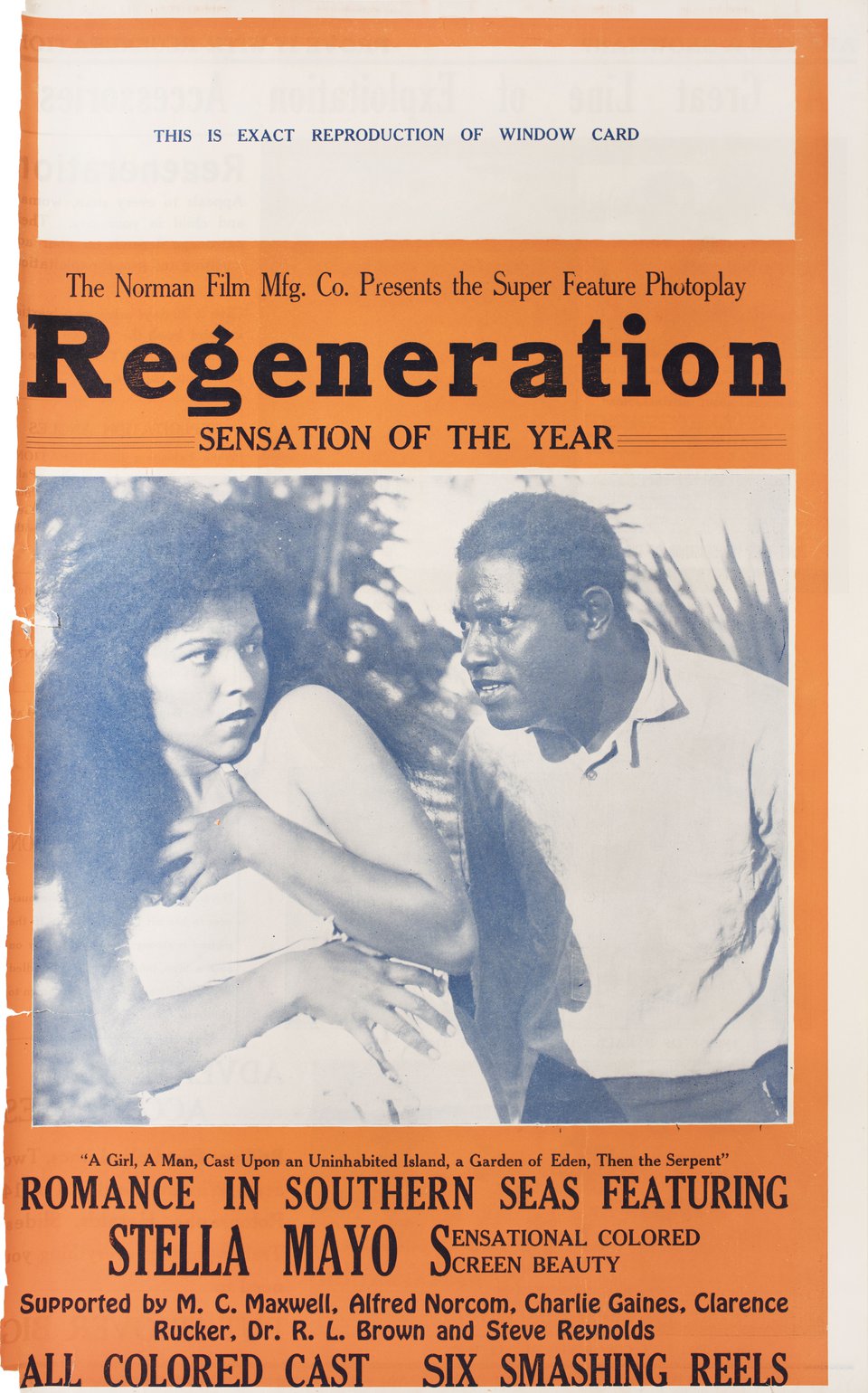 Regeneration Original 1923 U.S. Movie Pressbook