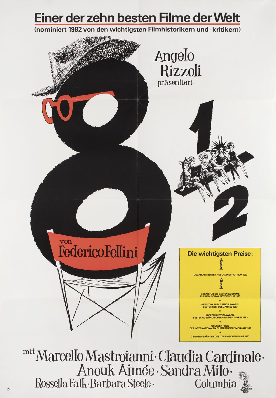8 1 2 Original R1982 German A1 Movie Poster Posteritati Movie Poster 