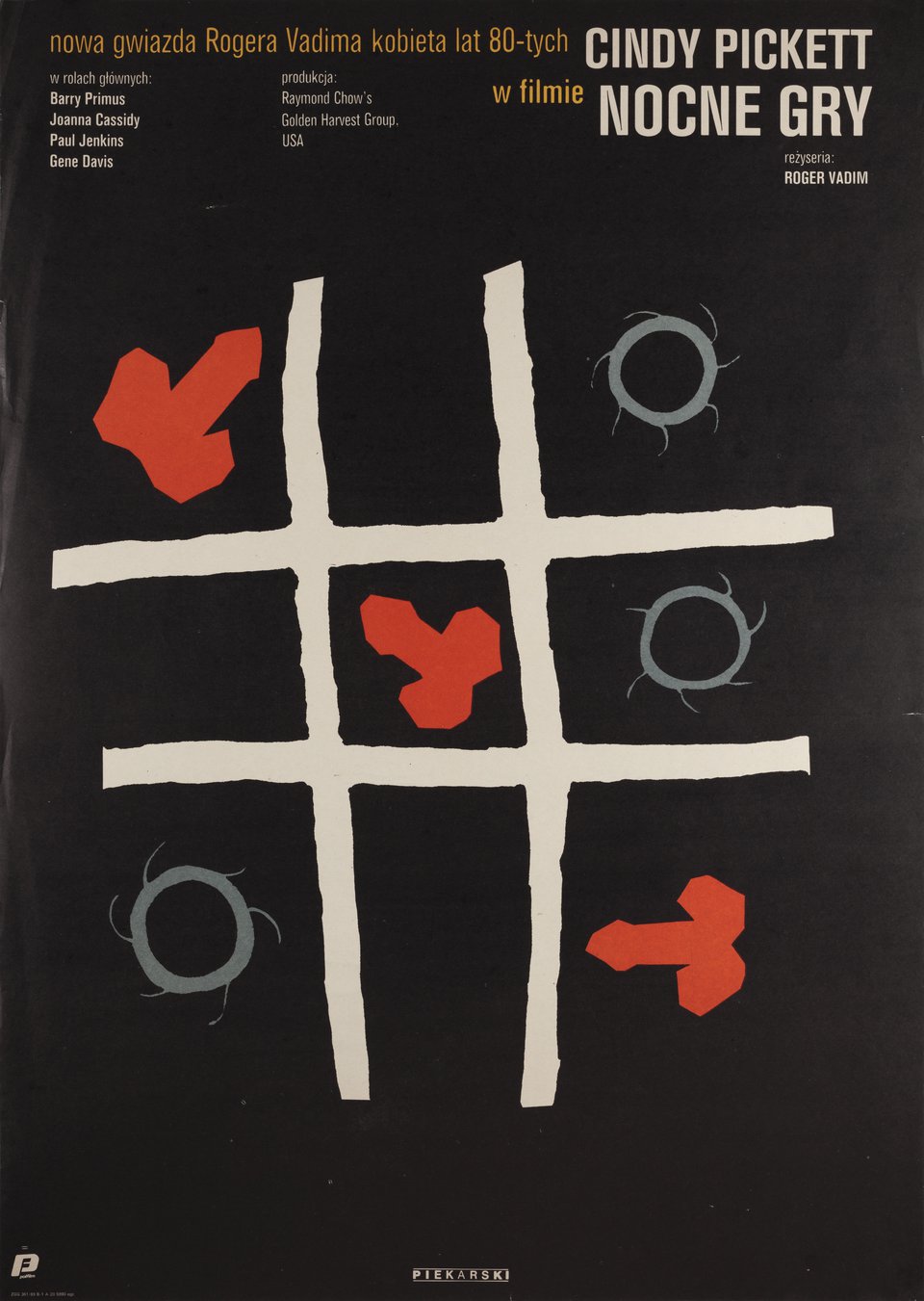 Night Games Original 1989 Polish B1 Movie Poster