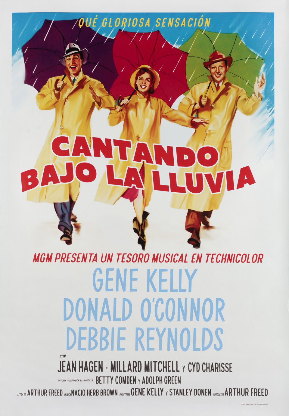 Singin' in the Rain Original R2019 Spanish B1 Movie Poster