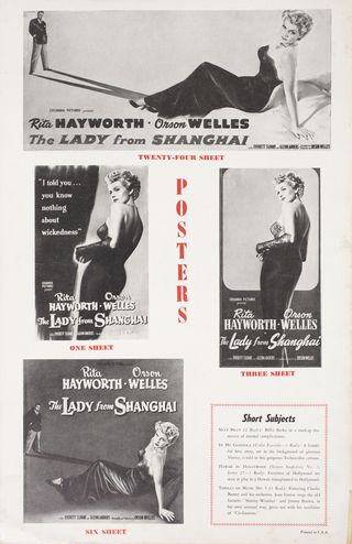 The Lady from Shanghai Original 1947 U.S. Movie Pressbook Alternate Image