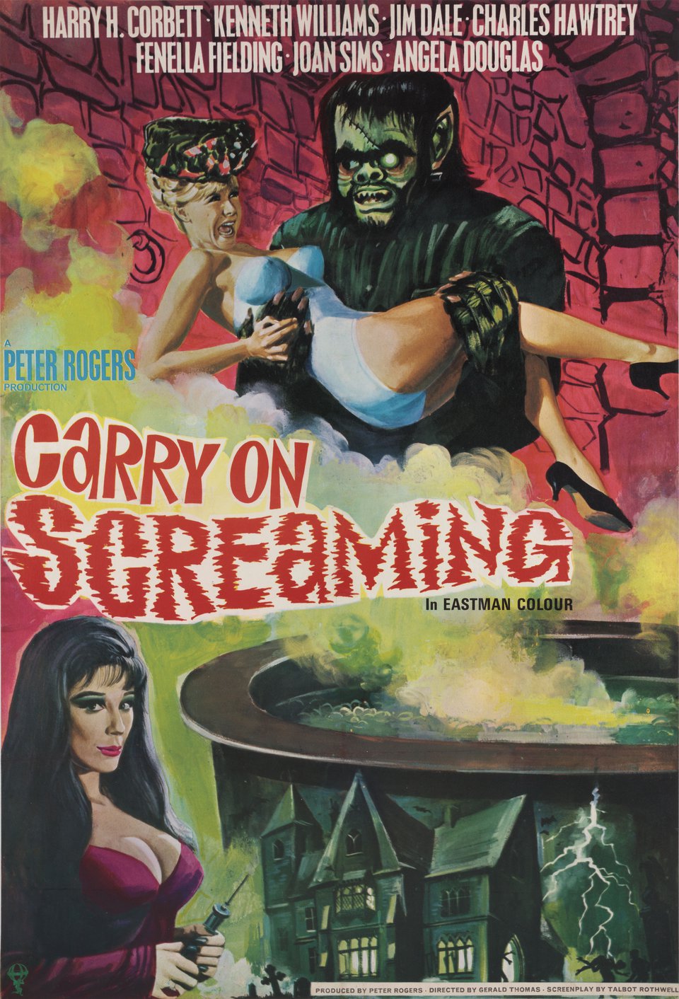 Carry on Screaming! Original 1966 British One Sheet Movie Poster