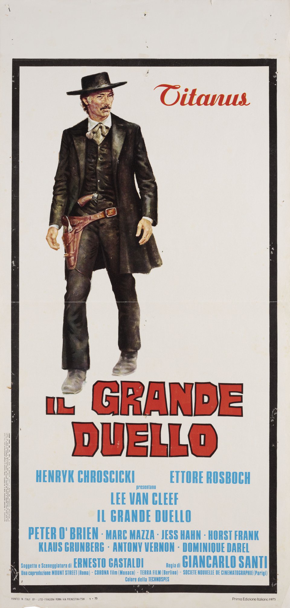 The Grand Duel Original 1972 Italian Locandina Movie Poster