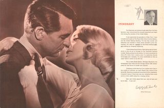 North by Northwest Original 1959 U.S. Movie Program Alternate Image