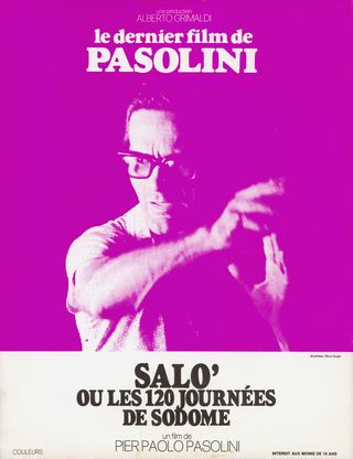 Salo, or the 120 Days of Sodom Original 1975 French Press Sheet Alternate Image