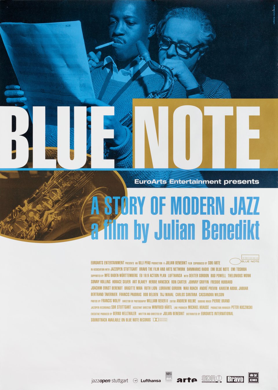 Blue Note - A Story of Modern Jazz Original 1997 German A1 Movie Poster